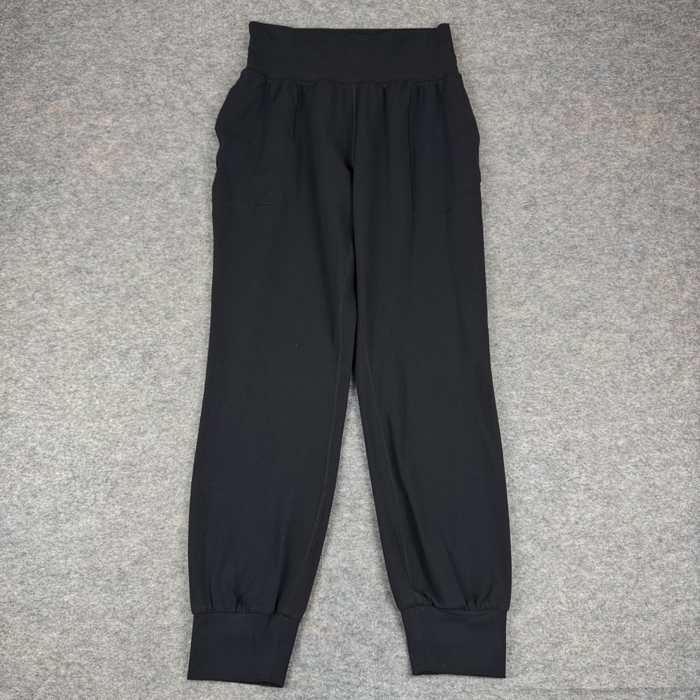 Athleta Salutation Jogger 29" Nylon Stretch Pockets Black Womens Small S